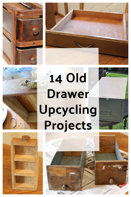 Photo collage of old drawers