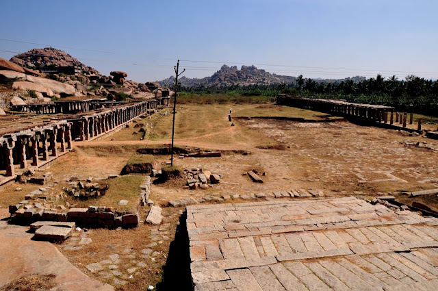 Street in front of Bala Krishna Temple Hampi - Pan Supari Street