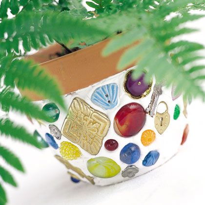 Craft: Mosaic Flowerpots