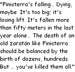 Quote from short story titled Finisterra by David Moles