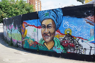 Cali - Street Art - La Colombie c'est aussi la mixité des populations, notamment Africaine, descendant des esclaves