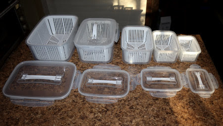 Luxear Fresh Keeper Refrigerator Storage Containers