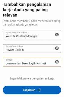 pengalaman di linkedin