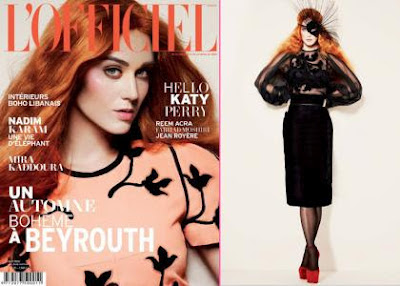 Image for  Katy Perry Goes Orange For L'officiel Cover  1