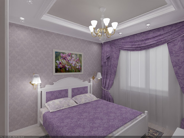 bedroom ideas purple and grey