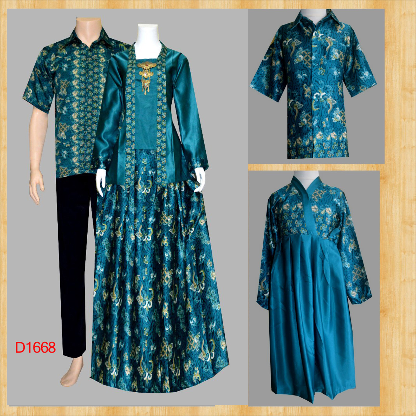 35 Model Baju Batik Couple Gamis Modern Terbaru 2019 Eksklusif