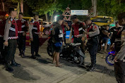 Personel Sat Samapta Polres Sidrap Himbau Warga Jaga Kamtibmas dan Tidak Freestyle di Jalan Raya