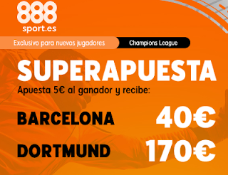Superapuesta 888sport champions: Barcelona v Dortmund 27-11-2019
