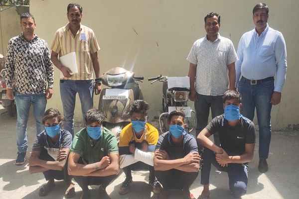 faridabad-crime-branch-dlf-arrested-5-loot-accused