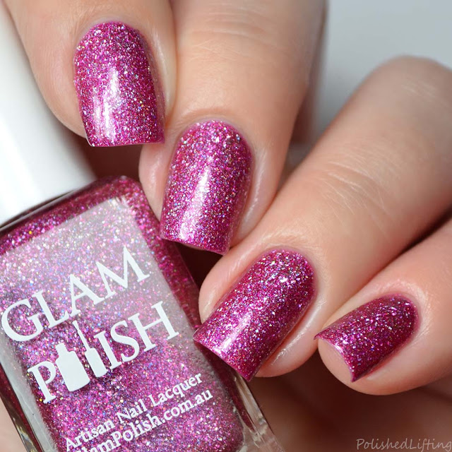 pink ultra holographic nail polish