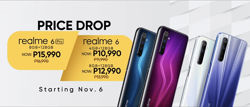 realme 6 and 6 Pro price cut!