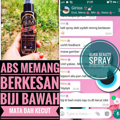 TESTIMONI AURA BEAUTY SPRAY