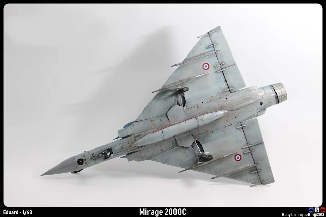 Maquette du Mirage 2000 C d'Eduard 1/48.