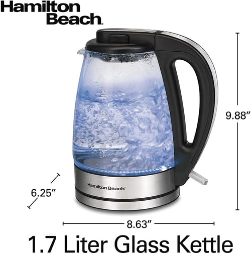 Hamilton Beach 40864 Glass Electric Tea Kettle