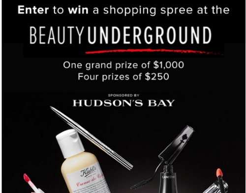 Hudson's Bay Beauty Underground Shopping Spree Contest