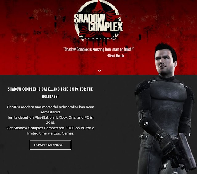 Game Gratis! Shadow Complex Remaster Gratis Sampai Akhir Bulan