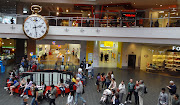 Interior of the main plaza inside Melbourne Central, under the Shot Tower. (melbourne central )