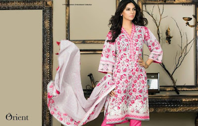 Orient Embroidered kurti Collection 2016