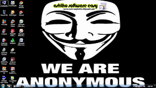 Theme Hacker Anonymous untuk Windows 7