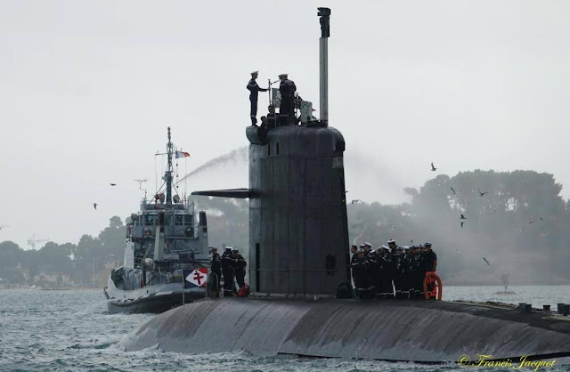 Última salida del Submarino Nuclear de Ataque Rubis