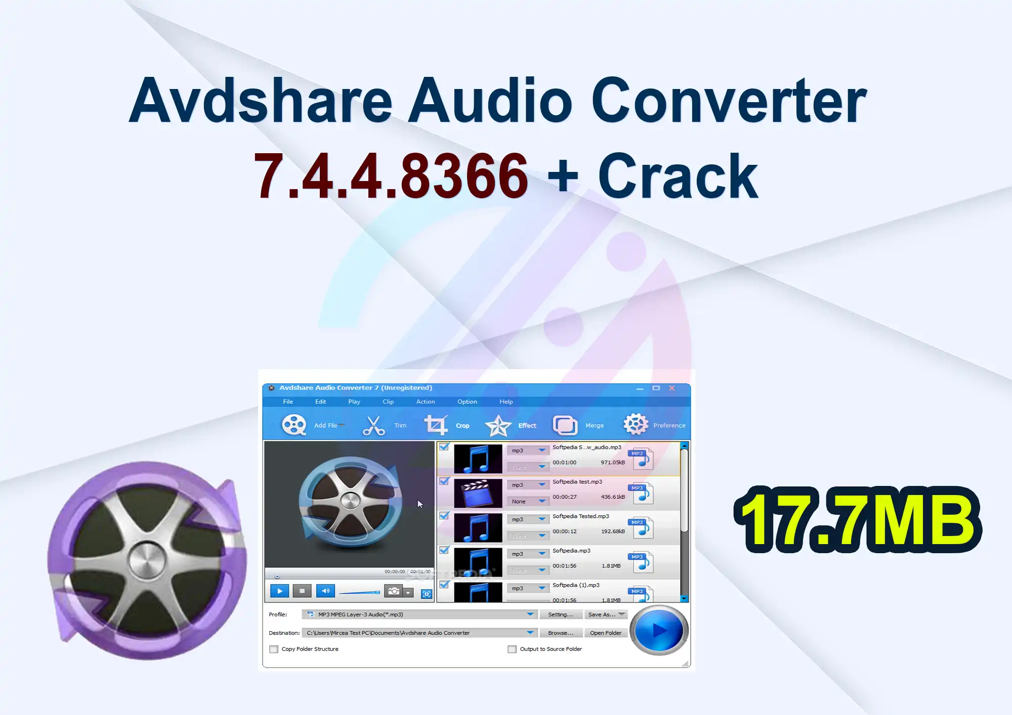 Avdshare Audio Converter 7.4.4.8366 + Crack