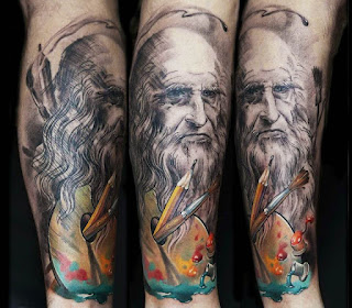 Tatuaje de Leonardo Da Vinci