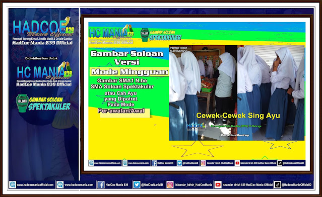Gambar Soloan Spektakuler Versi Mode Mingguan - Gambar SMA Soloan Spektakuler Cover Putih Abu-Abu K3 (SPSA)Kustom  Edisi 30 A