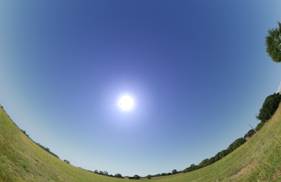 Stellarium screen snapshot showing Moon near Sun