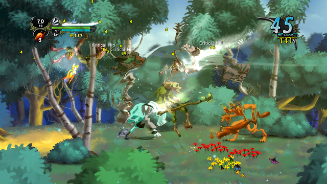 Screenshot of gameplay from Dust