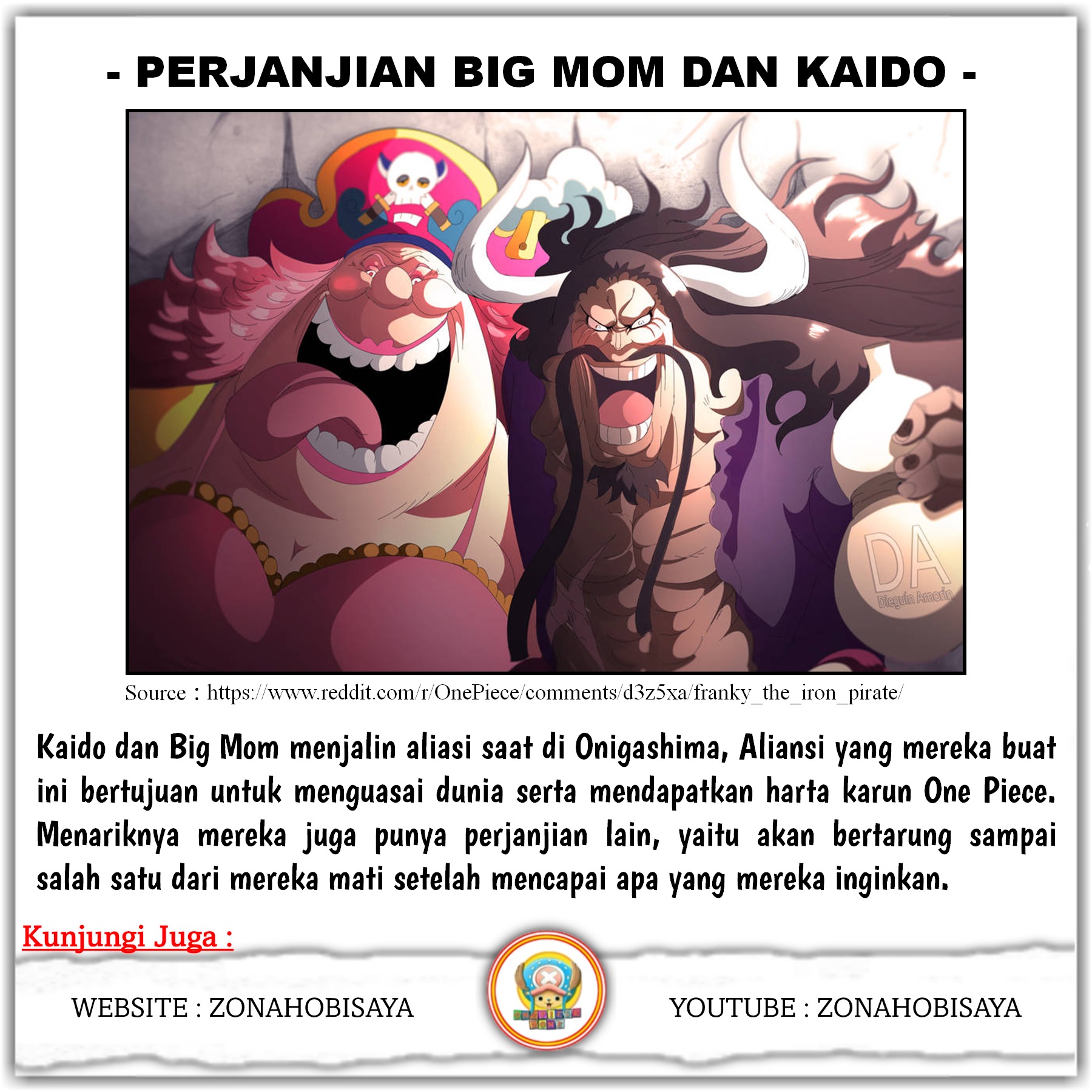 PERJANJIAN BIG MOM DAN KAIDO SAAT BERALIANSI