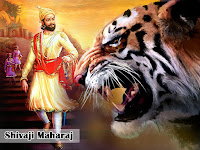 shivaji maharaj wallpaper, a great king shivaji maharaj with jungle king with roar.