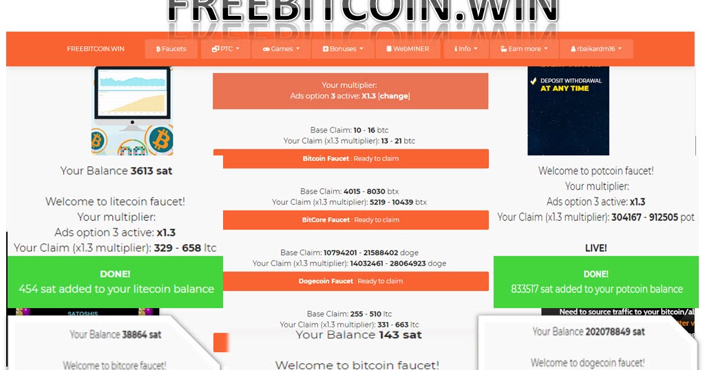 Crypto Coins Feast Freebitcoin Win Faucet Earn Six Cryptocurrency - 
