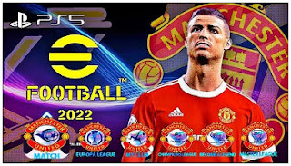 Download PES 2022 MOD eFootball PPSSPP Manchester United Best Graphics PS5 Fix Latest Transfer & English Commentary