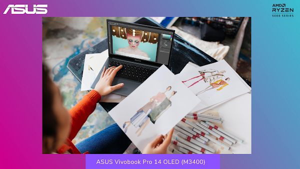 ASUS Vivobook Pro 14 OLED (M3400), Laptop Sarat Inovasi Penunjang Prestasi 