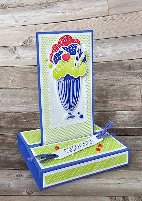 Share a Milkshake stampin up freestanding pop up card