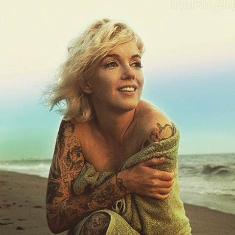 Vintage And Modern Tattooed Celebrities By Cheyenne Randall