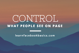 How do I control what visitors can post on my Page on Facebook?