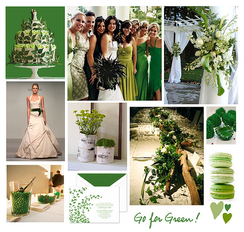 irish green and purple weddings