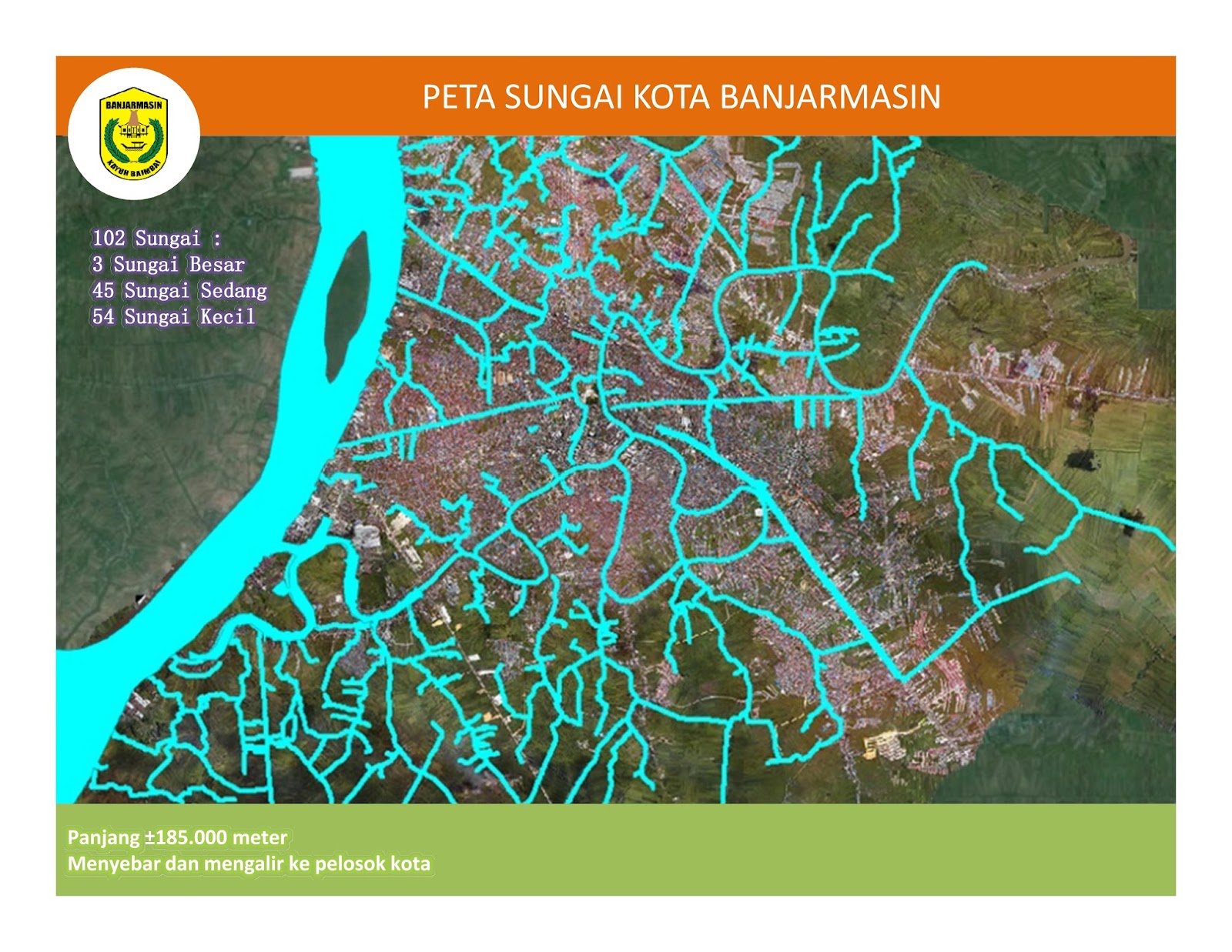  Peta  Sungai Kota  Banjarmasin  102 Sungai DSDAD 2022