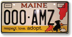 Maine licenseplate