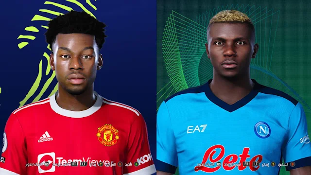 Anthony Elanga & Victor Osimhen Face For eFootball PES 2021