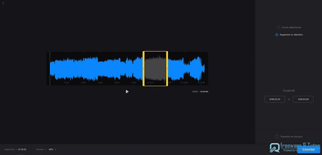 Clideo Cut Audio example