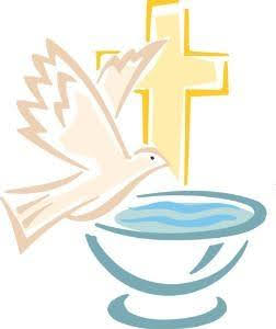 Image of bird with Cross and  dish of water.