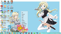 [Theme Win 7] Boku wa Tomodachi ga Sukunai - Sena Kashiwazaki by Eldiaz7