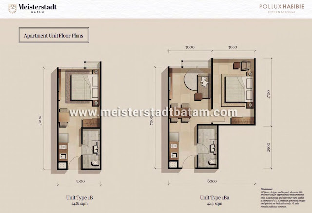 Apartemen Meisterstadt Batam - Wunderbar Residences Tipe 1 BR