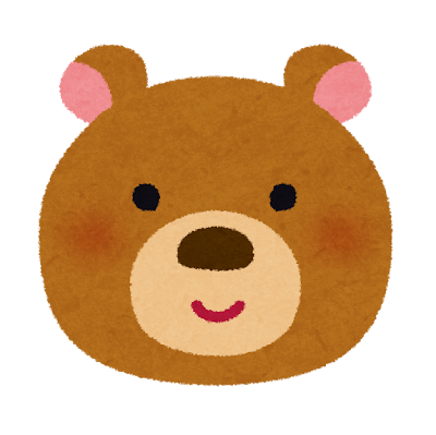 クマの顔のイラスト かわいいフリー素材集 いらすとや