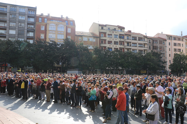 protesta de pensionistas en Barakaldo