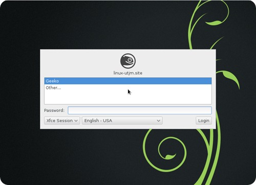 OpenSUSE_12.3_xfce_login
