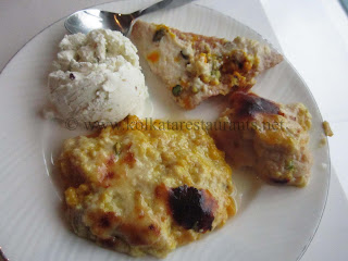 Baked Mihidana, Shahi Tukra, Baked Rosogolla dessert items at Harvey's Kolkata