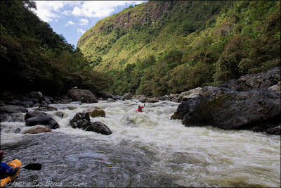 Joel Fedak deep in the Magdalena Canyon, estretcho, colombia, Chris Baer